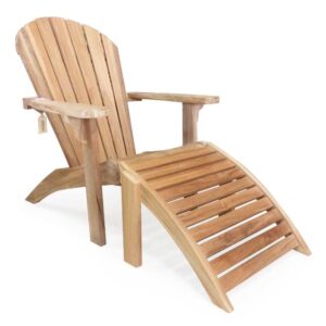 Adirondack Lounge with footstool