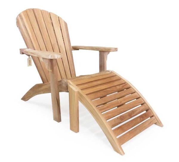 Adirondack Lounge with footstool