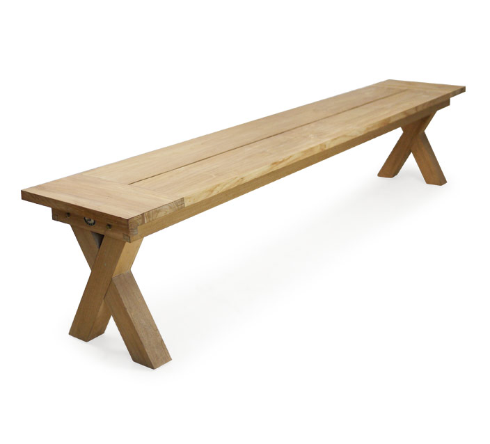 Bench - Crossleg Backless Bench