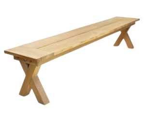 Cross Leg Backless Bench
